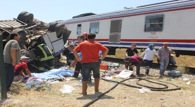 Alaşehir’deki tren kazası