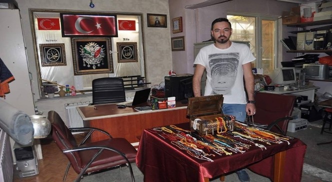 Bin 500 adet tespihle koleksiyon oluşturdu