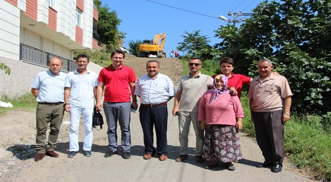 Giresun Belediyesi ekipleri Aksu ve Çaykara mahallesinde çalışmalarını sürdürüyor