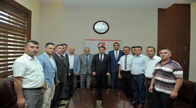 Türk-İş temsilcileri, Vali Çelik’i ziyaret etti