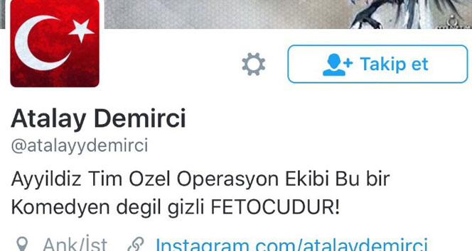 Atalay Demirci&#039;nin Twitter hesabı hacklendi