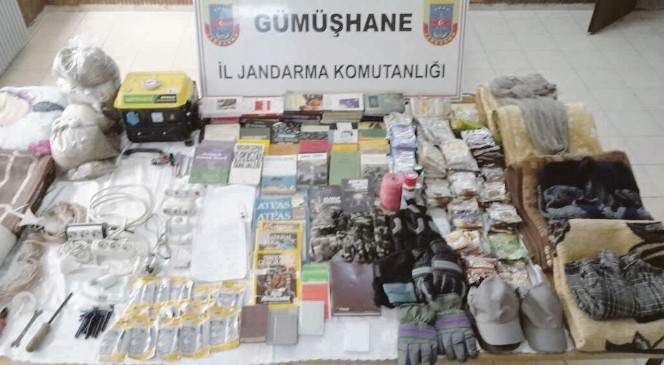 Gümüşhane’de teröristlere ait depo imha edildi