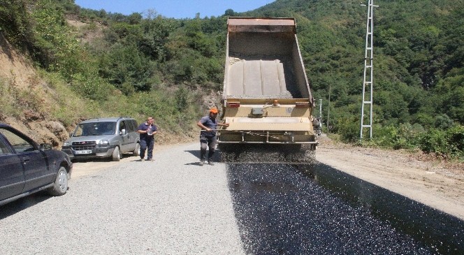 Bozkurt’ta 24 kilometre köy yolu asfalt kaplandı