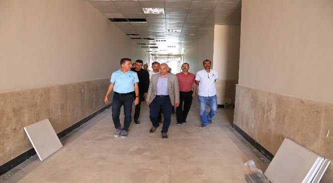 Başkan Çalışkan, Fuar ve Kongre Merkezi inşaatında incelemelerde bulundu