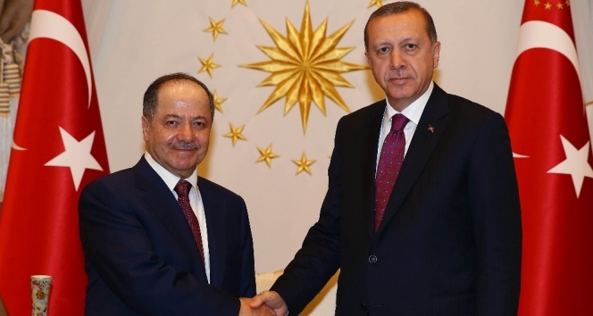 Cumhurbaşkanı Erdoğan Mesut Barzani’yi kabul etti