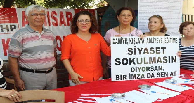 CHP Akhisar ilçe teşkilatından manifesto için imza kampanyası