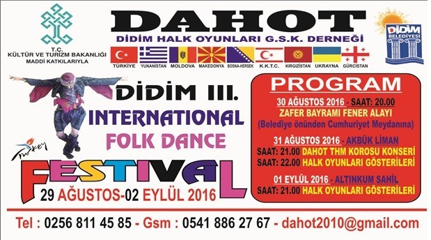 DAHOT Halk Festivali 29 Ağustos’ta başlıyor