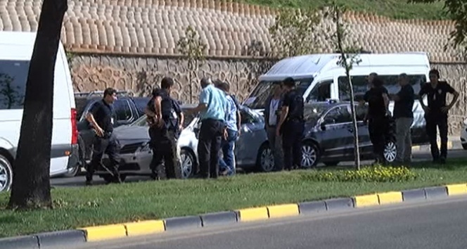 Cumhurbaşkanı Erdoğan&#039;ın konvoyunda kaza