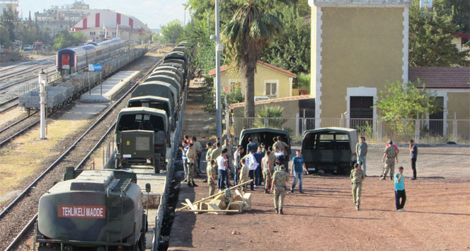 İstanbul'dan gelen askeri sevkiyat İslahiye'ye ulaştı