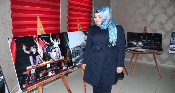 Yozgat KYK yurdunda açılan 15 Temmuz Milli İrade Fotoğraf Sergisi yoğun ilgi gördü