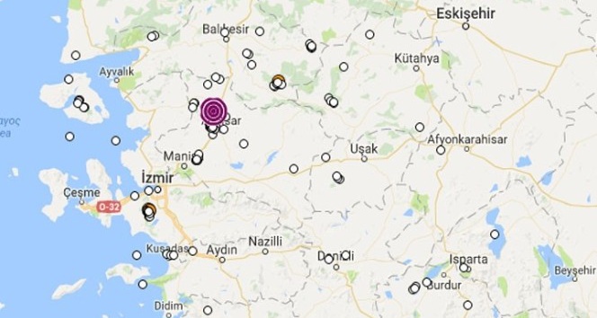 Akhisar’da 3.9 şiddetinde deprem oldu