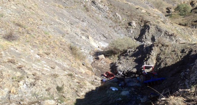 Kelkit’te traktör kazası