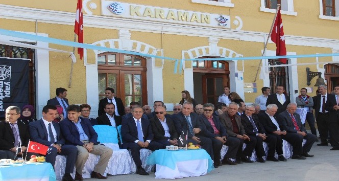 Karaman-Konya hızlı tren hattının elektrifikasyon sisteminin temeli atıldı