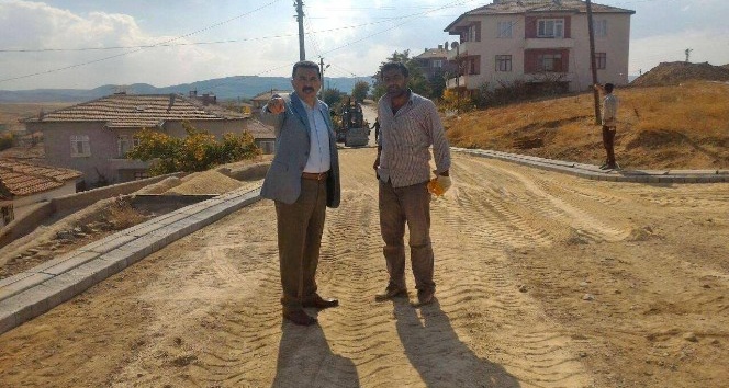 Çiçekdağı Belediyesi yol yapım çalışmaları