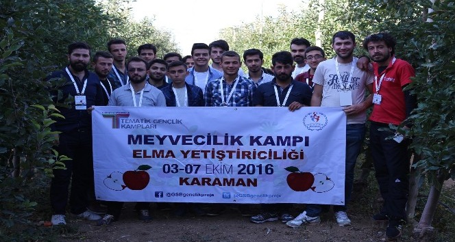 Karaman’da düzenlenen elma yetiştiriciliği kampı sona erdi
