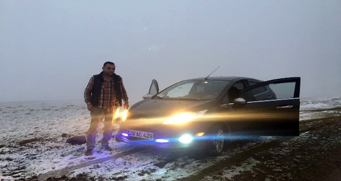 Zigana dağının yüksekleri beyaza büründü