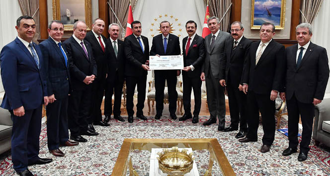 Cumhurbaşkanı Erdoğan TOBB heyetini ağırladı
