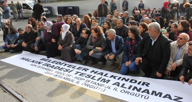 HDP İstanbul İl Örgütü’nden Gülten Kışanak protestosu