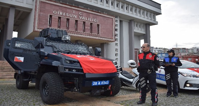 Terörle mücadelenin göz bebeği ‘Ural’ Giresun Emniyet Müdürlüğüne teslim edildi