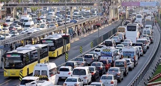 İstanbul&#039;da trafik yoğunluğu