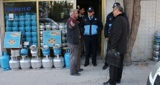 Çankırı’da tüp gaz satan işletmeler denetimden geçti