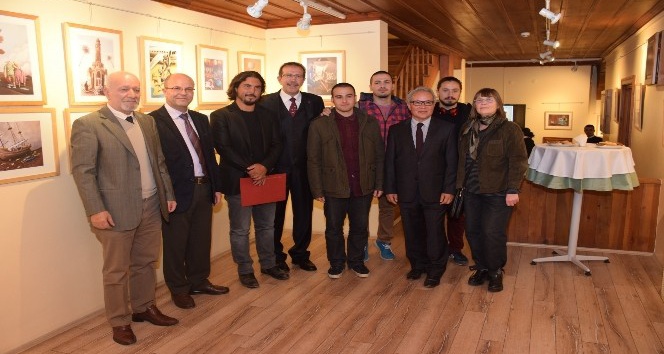 Burak Ergin Karikatür Sergisi açıldı