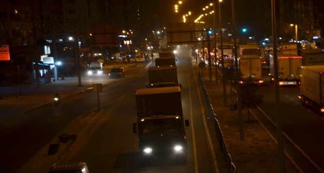 Silopi’ye giden askeri konvoy Mardin’e ulaştı