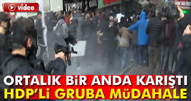 Kadıköy&#039;de HDP&#039;li gruba müdahale