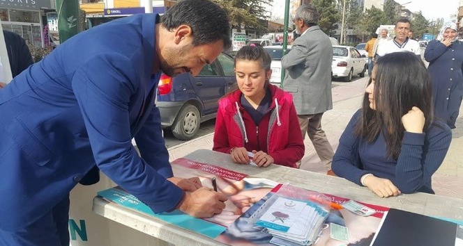 Sorgun’da organ bağışı stantı açıldı