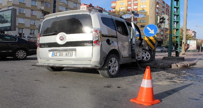 Konya’da trafik kazası: 3 yaralı