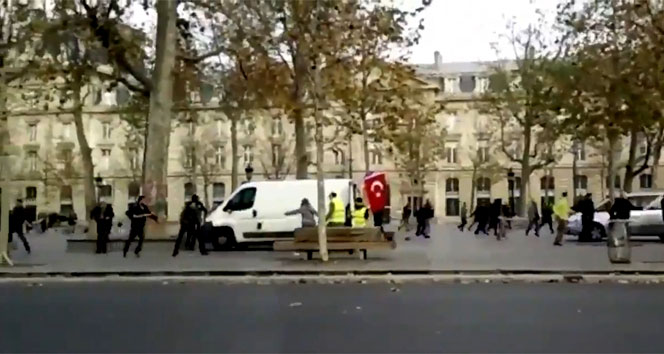 PKK destekçileri Türklere böyle saldırdı: Ya Fransa polisi ne yaptı ?