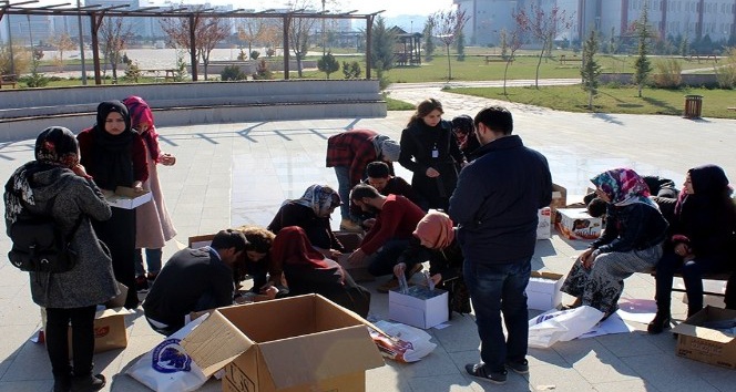 KMÜ, öğrencilerinden köy okullarına anlamlı destek