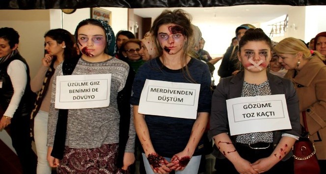 Kadına değil şiddete el kaldırdılar