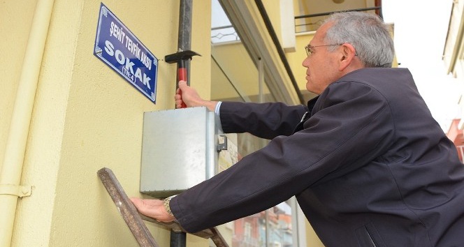 Dinar’da şehidin ismi sokağa verildi