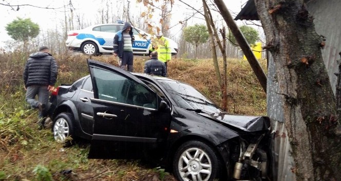 Samsun’da otomobil şarampole yuvarlandı: 1 ölü, 3 yaralı