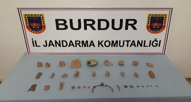 Burdur’da tarihi eser operasyonu