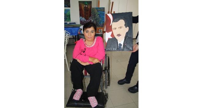 (Özel Haber) Ağzıyla yaptığı Cumhurbaşkanı portresini, Erdoğan’a hediye etmek istiyor