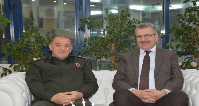 Tuğgeneral Hacıoğlu’ndan Başkan Özkan’a ziyaret