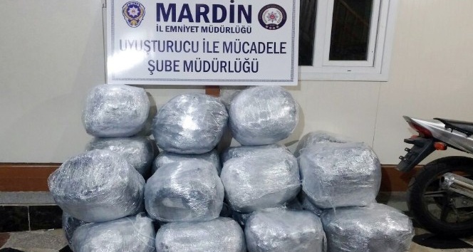 Mardin’de 198 kilogram esrar ele geçirildi