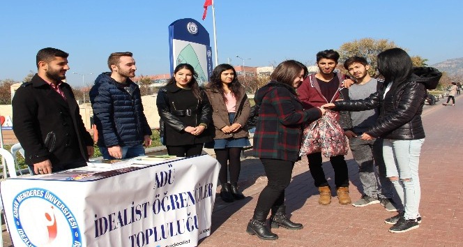 Aydın’da genç üniversitelilerden yardım kampanyası