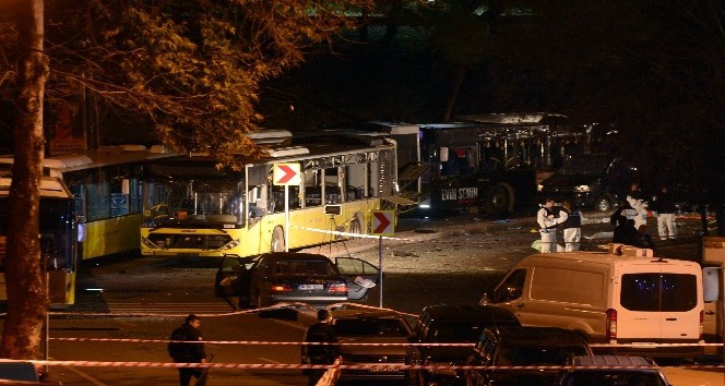 Beşiktaş’ta saldırının gerçekleştiği olay yeri görüntülendi