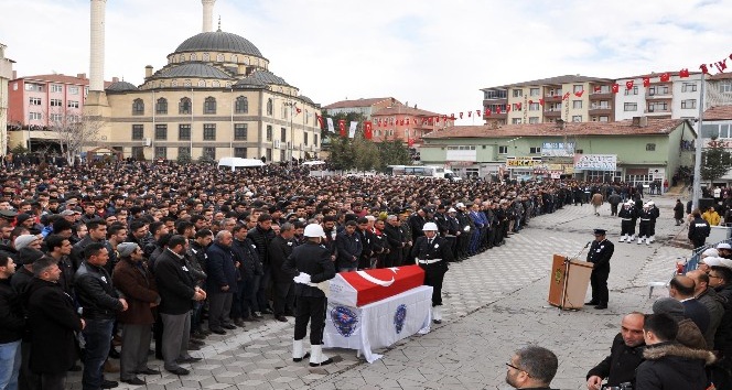Şehit Polis Memuru Ahmet Alan son yolculuğuna uğurlandı