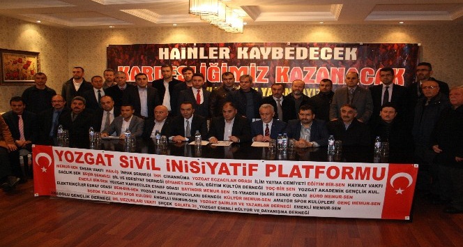 Yozgat Sivil İnisiyatif Platformu terörü lanetledi
