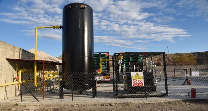 Belediye asfalt şantiyesi doğalgaz sistemine geçti
