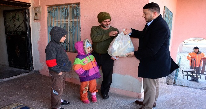 Savaştan kaçarak Aksaray’a gelen Halepli aileye belediye yardım eli uzattı