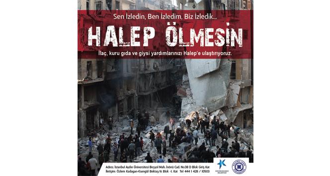 İstanbul Aydın Üniversitesi Halep’e yardım elini uzatıyor