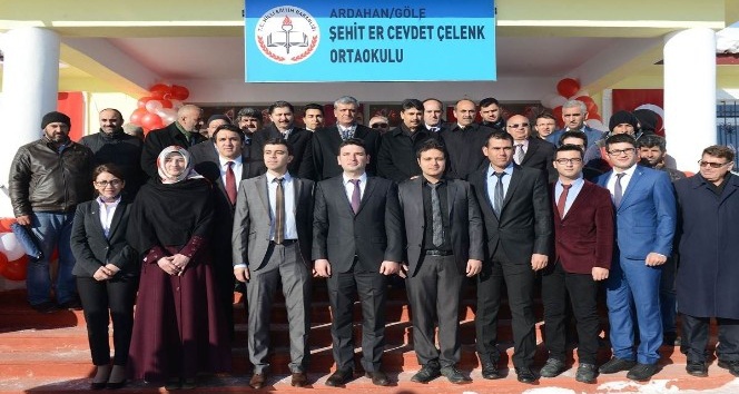 Şehit Er Cevdet Çelenk Ortaokulu resmi törenle açıldı