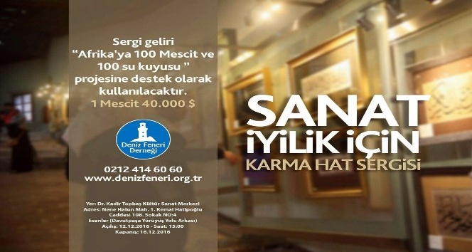 Deniz Feneri’nden "Sanat İyilik İçin" sergisi açıldı