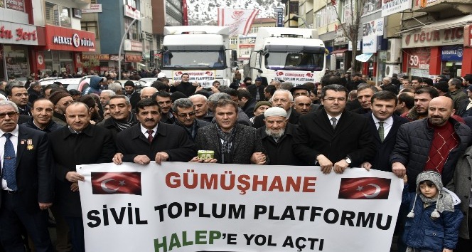 Gümüşhane’den Halep’e yol açtılar