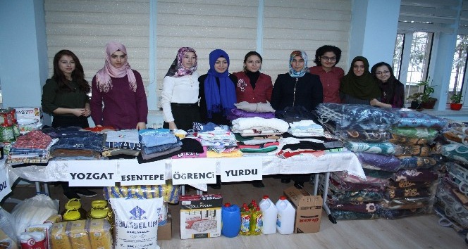Yozgat KYK öğrencileri Halep için seferber oldu